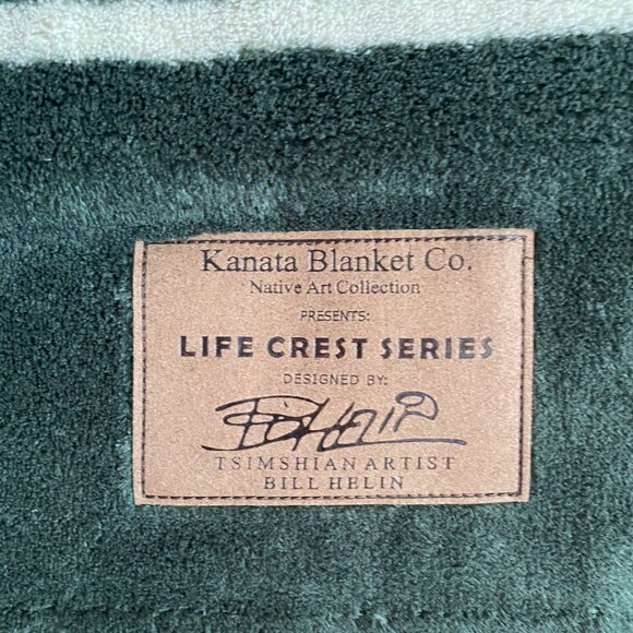 NWT Kanata Blanket Co Bill Helin Wolf Velura Throw 50x60 - Picture 3 of 7